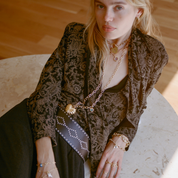 Cherie Convertible Heart Wrap Necklace and Belt Chain