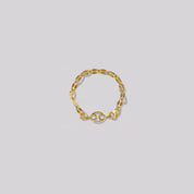 Zodiac Mirror Chain Ring
