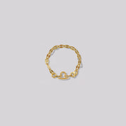 Zodiac Mirror Chain Ring