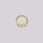 Zodiac Mirror Chain Ring