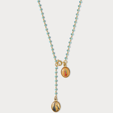 Madonna Prayer Strand Rosary Necklace