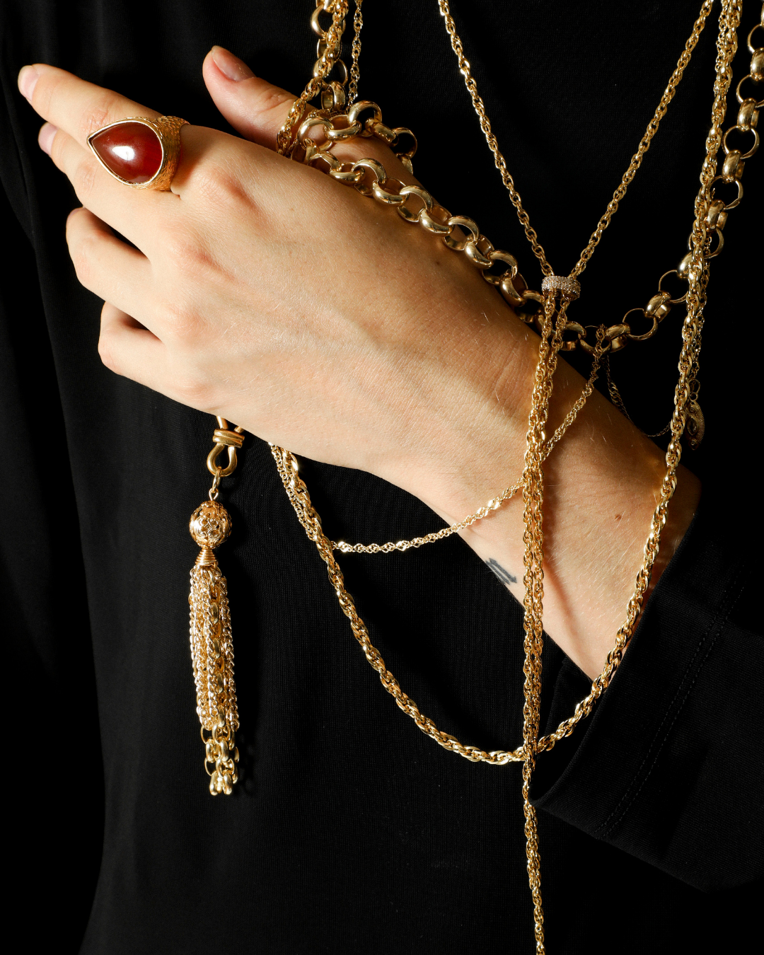 Bianca Slide Chain Lariat