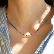 Enamel Ball Strand Necklace