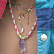 Protection Evil Eye Bead Lariat