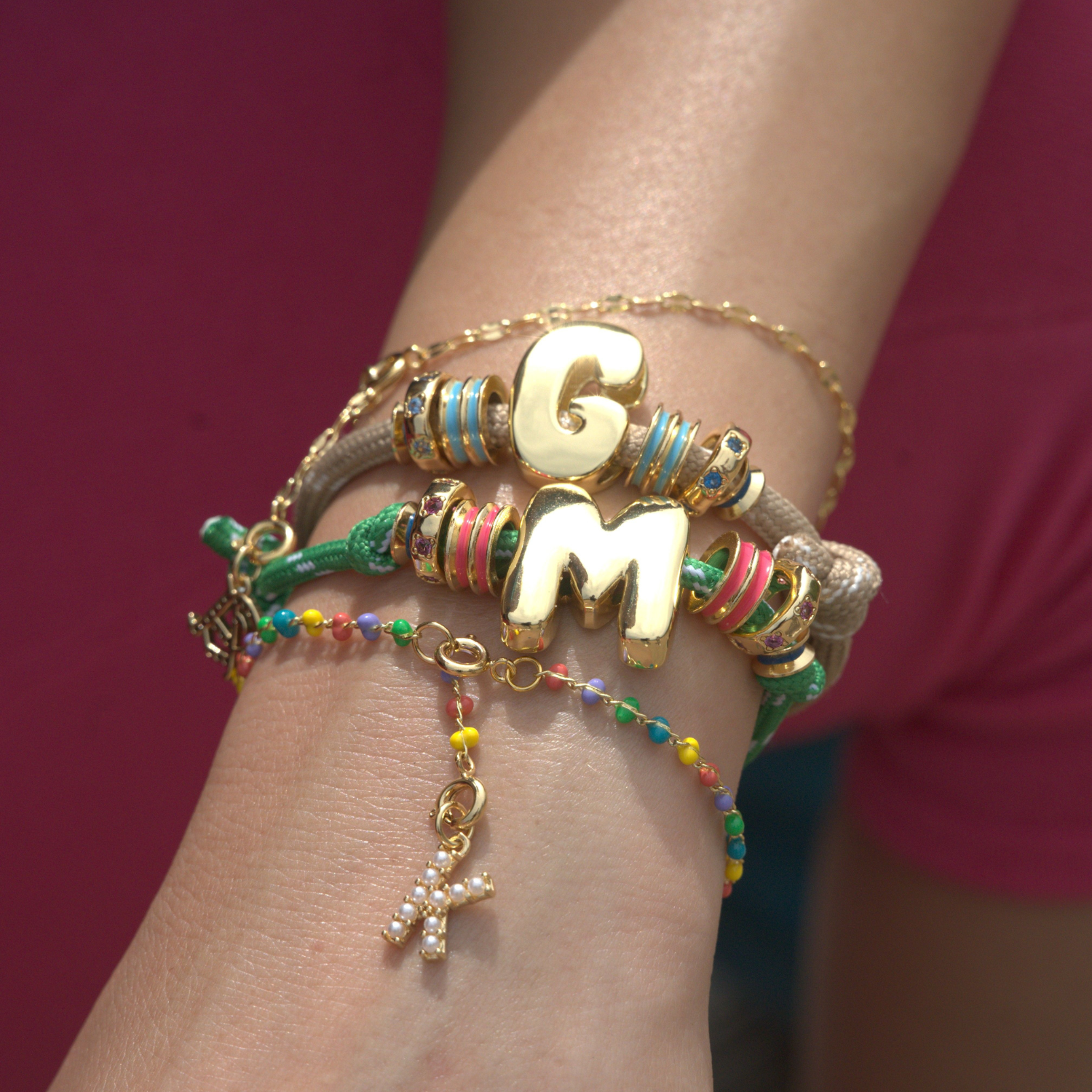 Gigi Initial Friendship Bracelet