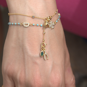 Milou Petite Pave Wishbone Charm