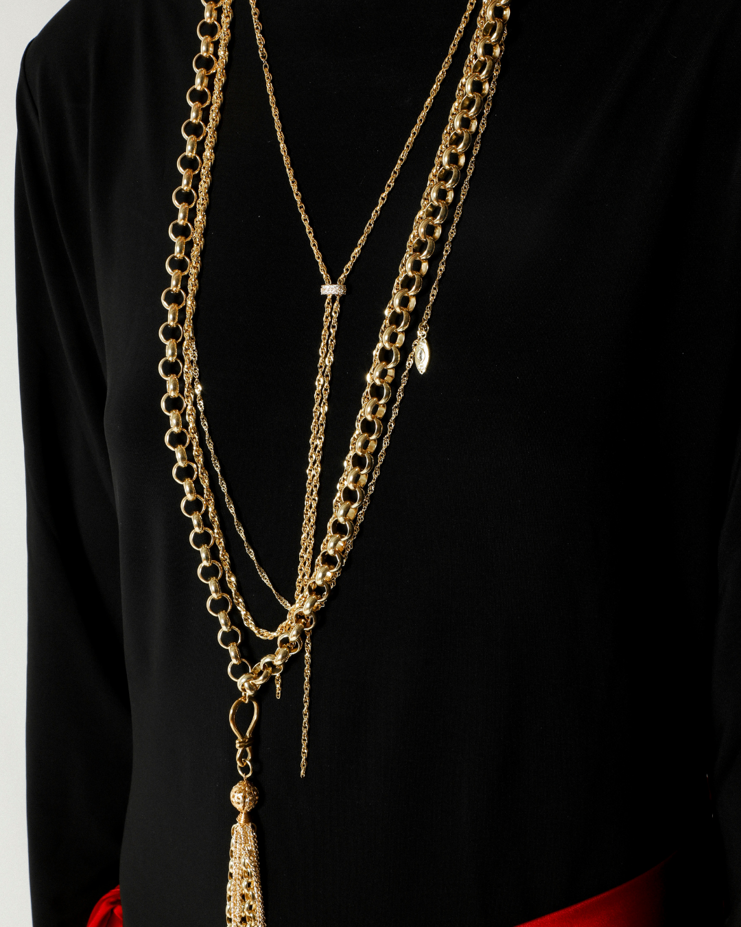 Odette Chain Duo | Long Layered Necklace Set