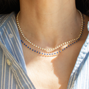 Enamel Ball Strand Necklace