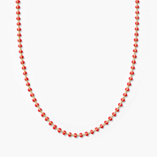 Enamel Ball Strand Necklace