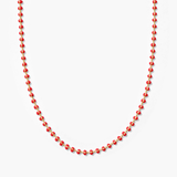 Enamel Ball Strand Necklace