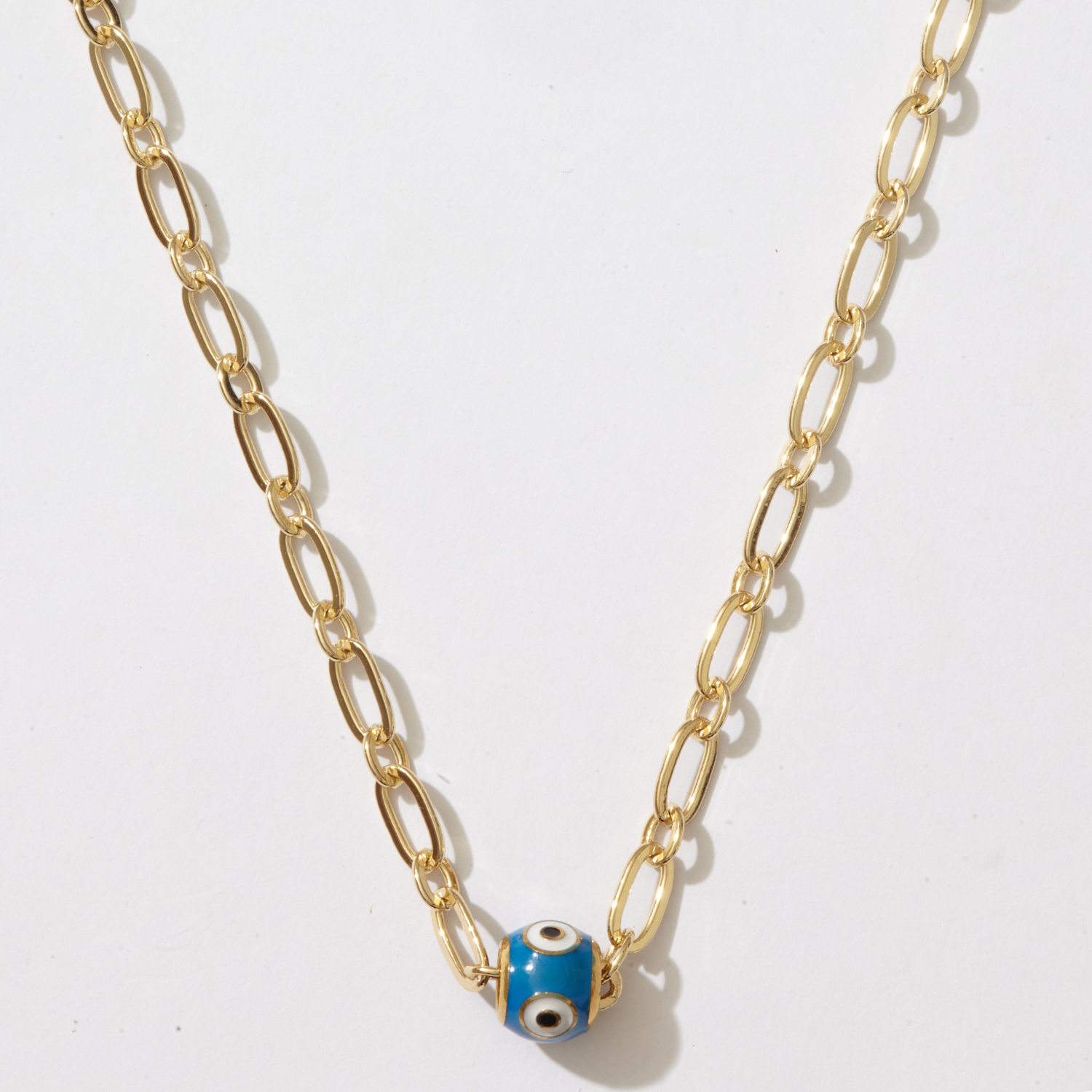 Evil Eye Bead Chain Necklace