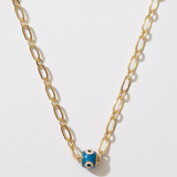 Evil Eye Bead Chain Necklace