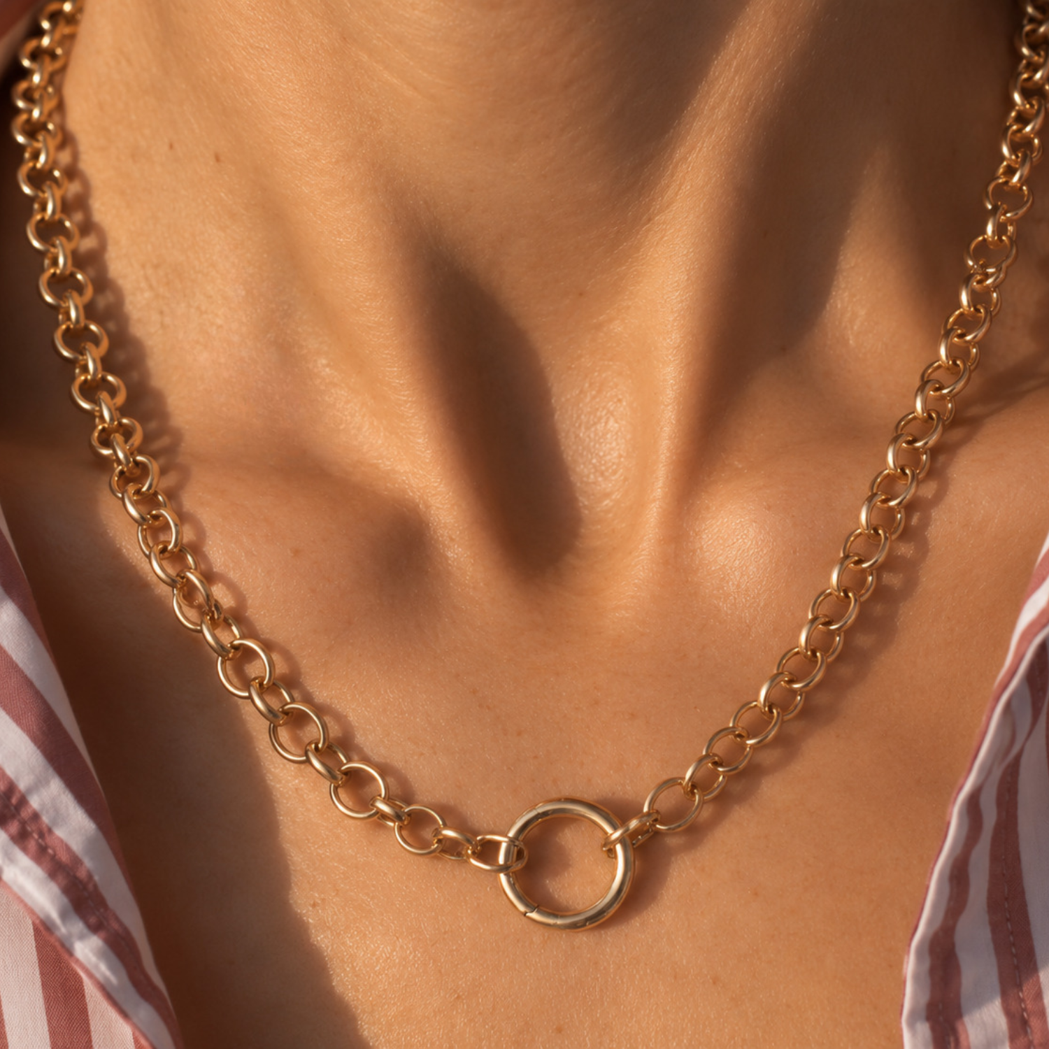 Chunky Rolo Charm Chain