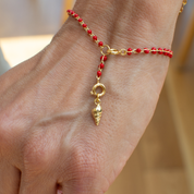 Enamel Drop Chain Charm Bracelet