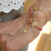 Enamel Drop Chain Charm Bracelet