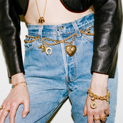Cherie Convertible Heart Wrap Necklace and Belt Chain