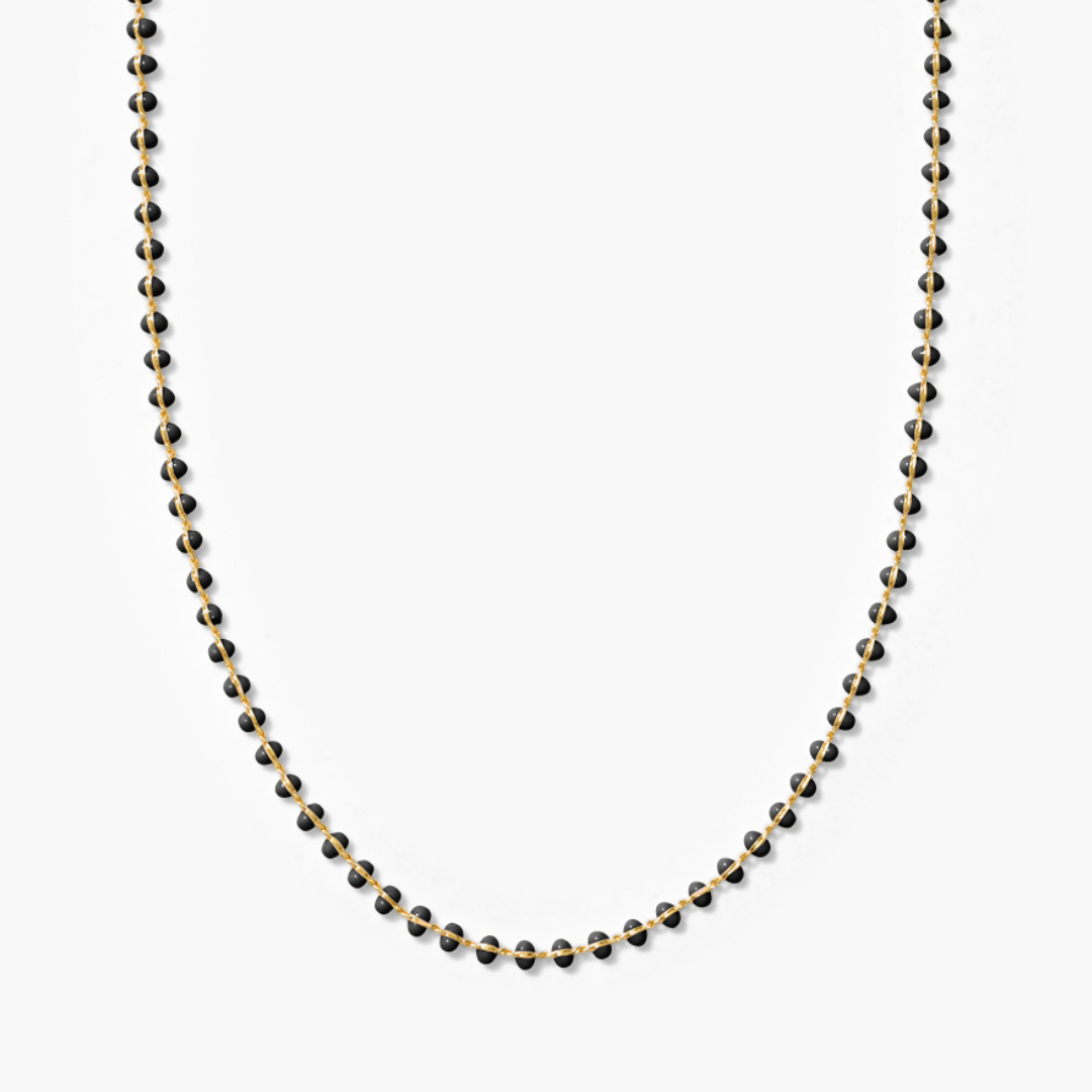 Enamel Ball Strand Necklace