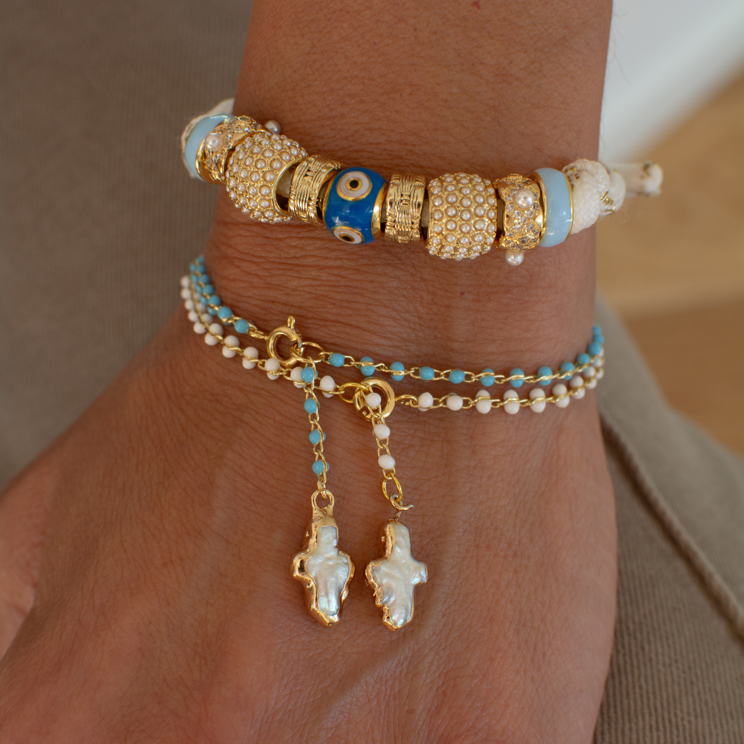 Santi Evil Eye Cord Bracelet