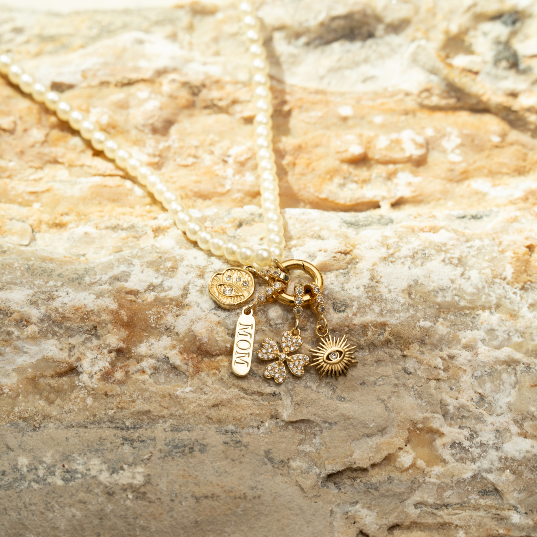 Pearl Charm Chain Strand