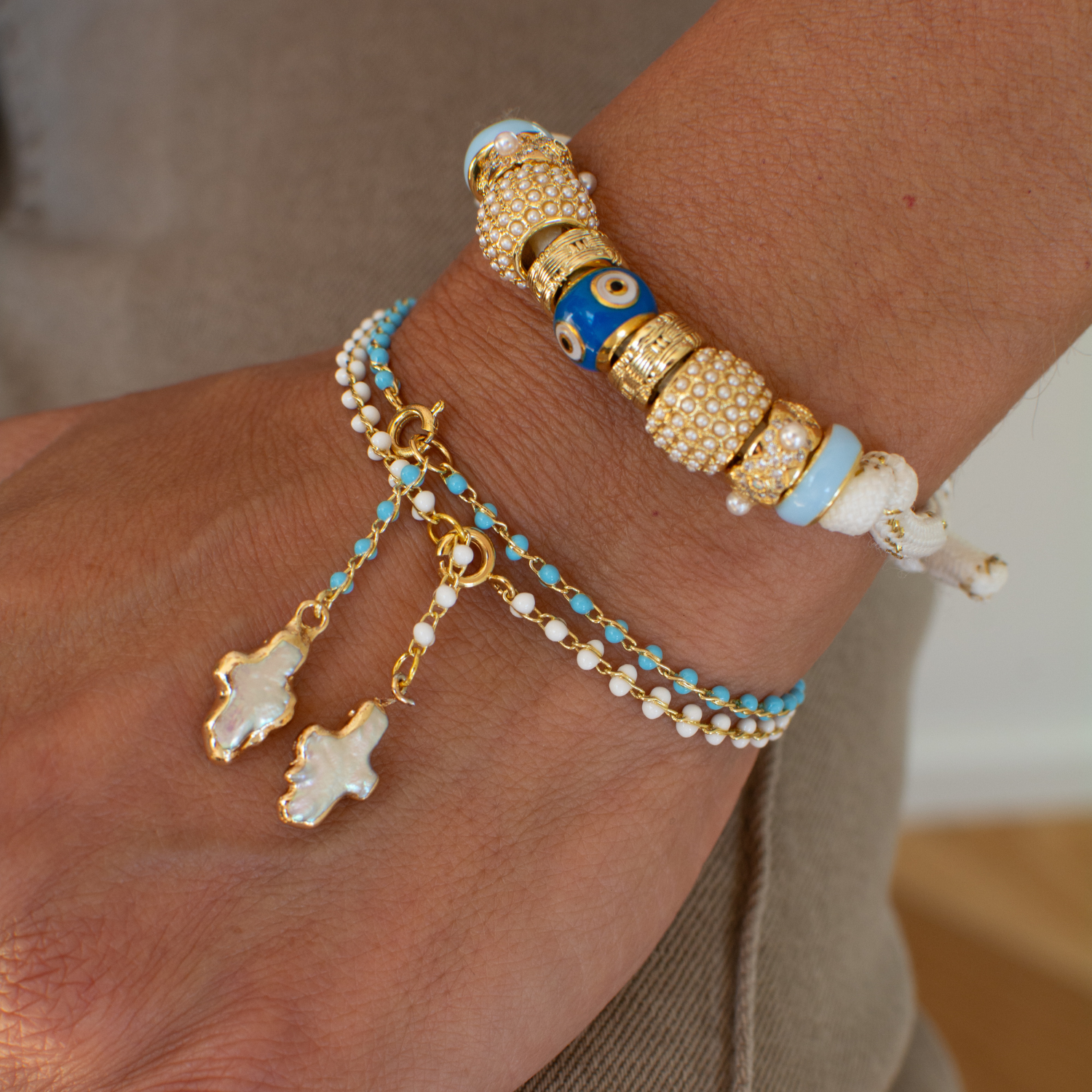 Santi Evil Eye Cord Bracelet