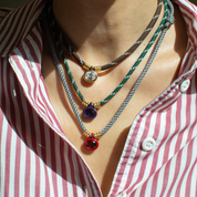 Astra Birthstone Cord Necklace