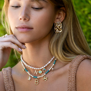 Delphi Monogram Talisman Pearls
