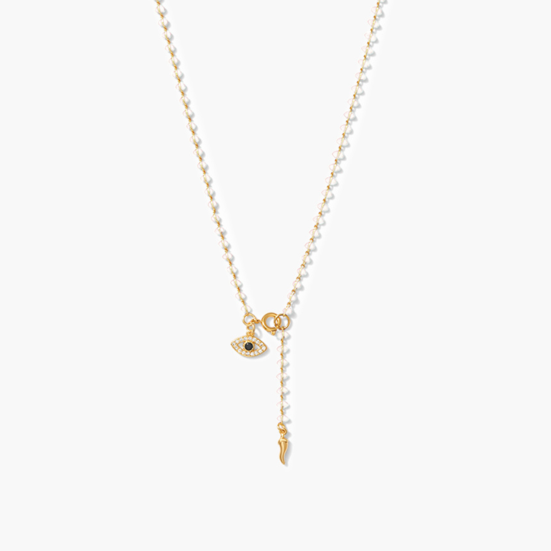 Protection Evil Eye Bead Lariat