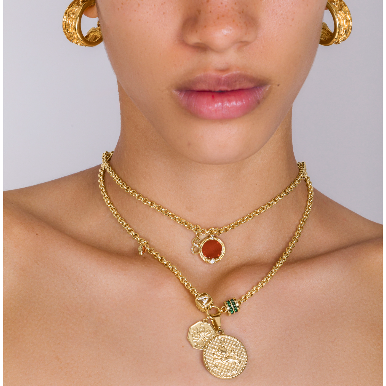 Convertible Rolo Lariat Charm Chain