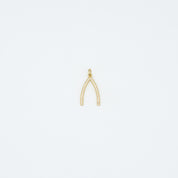 Pavé Wishbone Charm