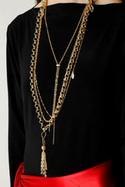 Delphine Tassel Chain Necklace