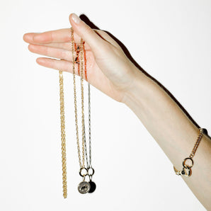 Lunar Long Chain Medallion Necklace