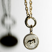Lunar Long Chain Medallion Necklace