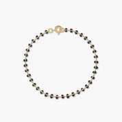 Black Enamel Ball Bracelet