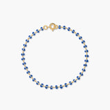 Sapphire Blue Enamel Ball Bracelet
