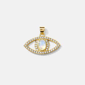 Majestic Opal Pave Evil Eye Charm