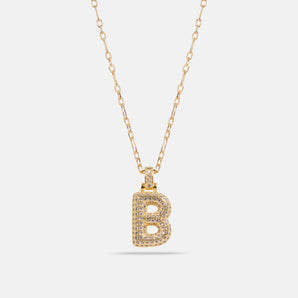 RETRO letter necklace
