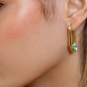 Large Carabiner Hoop Earrings