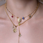 Selene Amulet Rosary Lariat