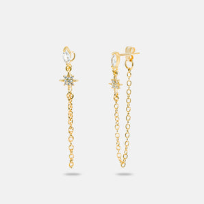 SERAFINA chain drop earrings