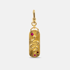 Wisdom clip on serpent charm