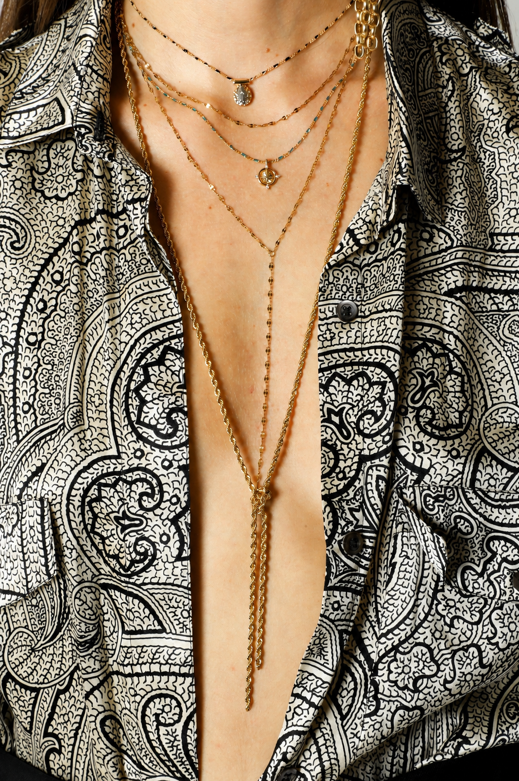 Thea Antique Double Lariat