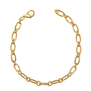 Classic Oval Link Charm Bracelet