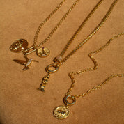 Lunar Long Chain Medallion Necklace