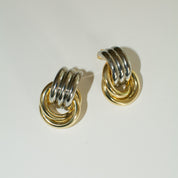 Penelope Two Tone Chunky Knot Studs