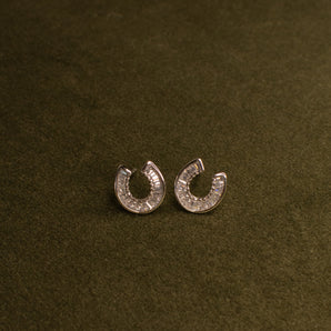 Ty Horseshoe Baguette Studs