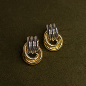 Penelope Two Tone Chunky Knot Studs
