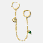 Envy Heart Charm Chain Huggie