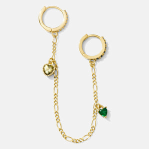 Envy Heart Charm Chain Huggie
