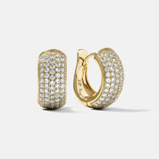 Thea Chunky Pave Huggies