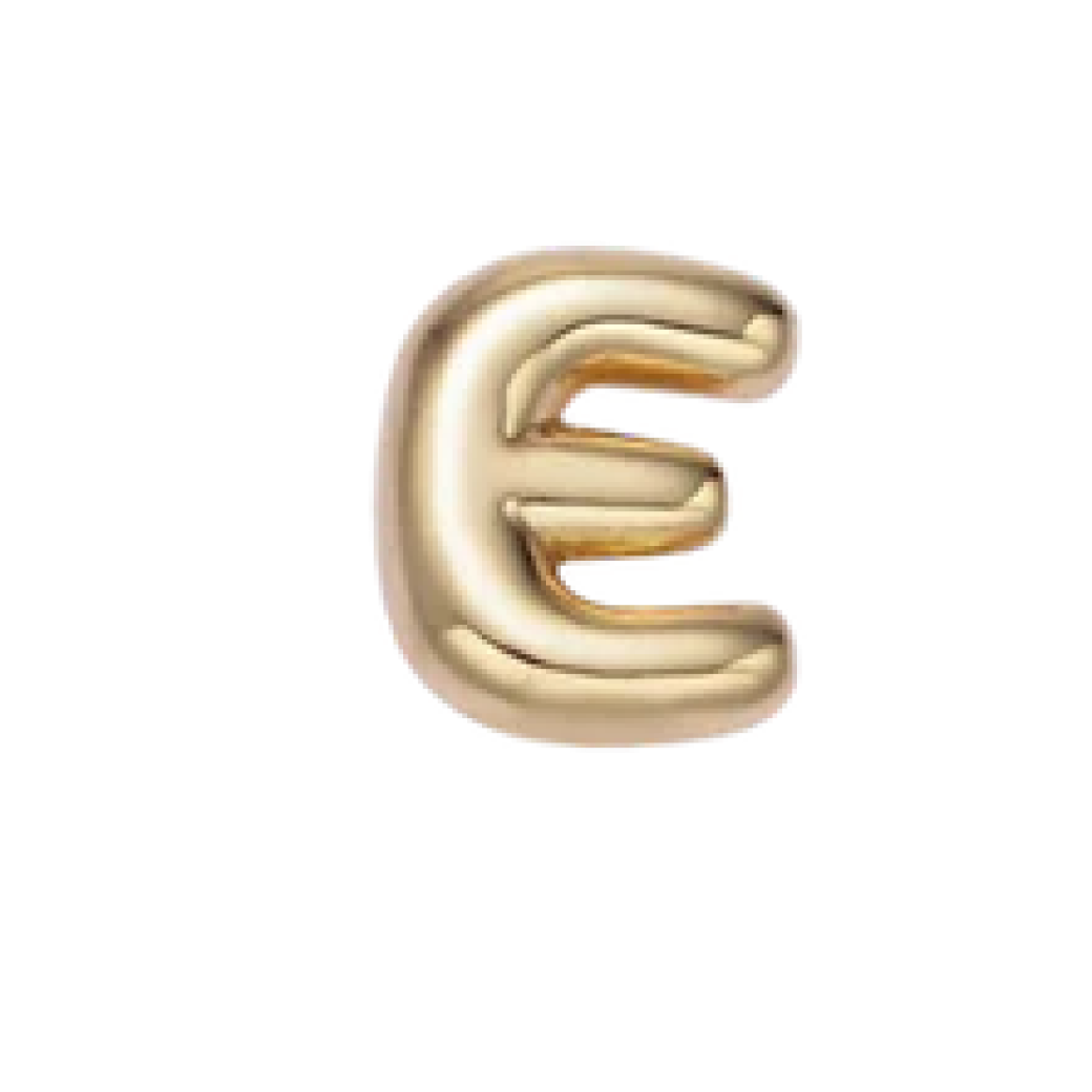 E Bubble Letter
